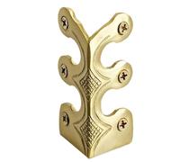 Generic Skiffers Baseboard Corner Protector, Metal Edge Protector - Skirting Board Corner Protector, Decorative Vintage Protective Cover for Bedroom