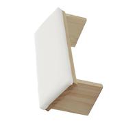 Generic Slanted Hand Cushion - Nail Tech Arm Rest Pad for Long Hands | Wooden PU Leather Manicure Cushions with Beveled Design, Comfortable Armrest for Polishing a