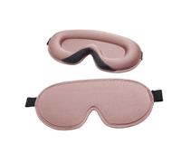 Generic Sleep, Eye Memory Foam,Sleep 3D Eye, Snug and Comfortable with Adjustable Strap, Breathable and Soft Upgraded for Sleeping, Yoga, Traveling (Rose Gold)