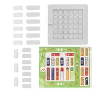 Generic Slide Puzzle Game Educational Logic Thinking Car Parking Maze Toy for Kids and Schools Plastic 16.2 X 16.2cm