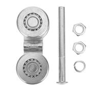 Generic Sliding Door Hanging Wheel Steel Silver Replacement for Sliding Door Wheels Stable Structure Easy Installation