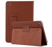 Generic Slim Folding Folio Stand Case for iPad Pro 12.9-inch 2017/2015 (Old Model, 2nd & 1st Generation), Lightweight Magnetic Closure PU Leather Flip Shockproof Auto Wake/Sleep Smart Cover Brown