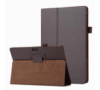 Generic Slim Folding Folio Stand Case for Microsoft Surface Pro 7/6/5/4/3 12.3inch, Lightweight Magnetic Closure PU Leather Flip Shockproof Auto Wake/Sleep Smart Cover Brown