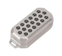 Generic Slow Control Made of Stainless Steel -push Card, Fighting Tension Decompression Hand Piebars with Rope, for Waiting in Lines, Meditation and More
