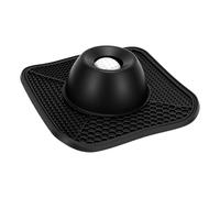 Generic Slow Feeder Dog Bowl Lick Mat for Liquid Thick Treats with Floating Ball for Dogs Cats Silicone Anti Slip Design (Black)
