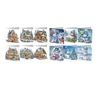 Generic Slowl Painting 6-Set DIY Art kit Greetings Cards Christmas Birthdays Those Giving Creativ