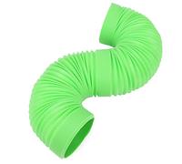 Generic Small Animal Durable Retractable Play Tunnel Toy for Mink Guinea Pig Exercise Hide for Groundhog Chinchilla, Non- Material for Pets (Green)