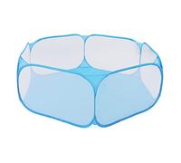 Generic Small Animals Tent Portable Foldable Interactive Playpen for Pets, Sturdy and Breathable, Easy Access for Pet Mothers, for Small Pet Cage, Suitable for Supplies (Blue)