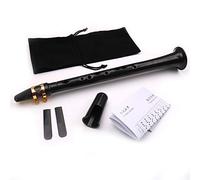 Generic Small Black Saxophone Mini Portable Pocket Saxophone Woodwind Instrument for Cheerful Music Beginners