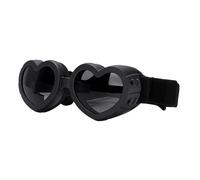 Generic Small Dog Sunglasses with Heart Shaped Design, Comfortable Sun Goggles for Pet Safety, Perfect for Beach Parties and Adventures (Black)