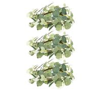 Generic Small Eucalyptus Candle Rings for Decorating Desktop Candles 3pcs Artificial Wreaths with Greenery Leaves Design Made of Silk Cloth and Plastic for Door and Home Decoration