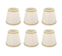 Generic Small Lamp Shade Set Modern Cloth Clip On Design for Bedroom Study 6PCS 3.5x5.5x5.1in