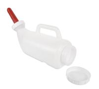 Generic Small Livestock Feeding Bottle with Handle and Silicone Nipple 2l Capacity for Goats and Cows Easy Gripping Nursing Bottle for Livestock Feeding