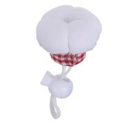 Generic Small Pet Chef Hat Mini Pet Chef Cap Lightweight Resisting Fading Cloth Breathable Fabric Halloween Costume for Guinea Pigs and Hamsters