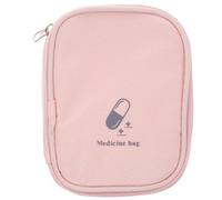 Generic Small Portable Medicine Bag Pink Mini Pill Organizer Pouch for Travel Household Nursing Supplies