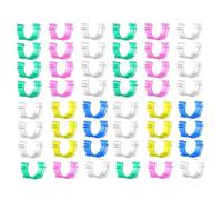 Generic Small Sewing Bobbin Clips Thread Clamps for Secure Thread Holding and Preventing Unwinding, Sturdy Semi-Circle Bobbin Clips for Home Sewing and Embroidery Projects Random Color
