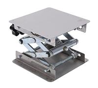 Generic Small Stainless Steel Lifting Platform Adjustable Miniature Lift Stand for RC Cars, Durable Manual Table 44mm to 154mm Height