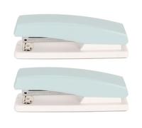 Generic Small Stapler, Office Desktop Stapler 20 Sheets Capacity Prevent Slip Labor Saving Ergonomic Design for Paper for Home (Blue)