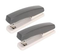 Generic Small Stapler, Office Desktop Stapler 20 Sheets Capacity Prevent Slip Labor Saving Ergonomic Design for Paper for Home (Gray)