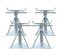 Generic Small Static Caravan Axle Stand x 4 Mobile Home Supports 4-Pack UK Made WIde Top (Small 10.5"" - 14"")