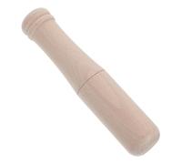 Generic Small Woodworking Mallet Hammer with Comfortable Khaki Beech Handle, Round Shape for Reliable Practical Striking Power, for Wood Carving and Crafting by Carpenters and Woodworkers