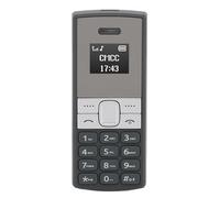 Generic Smallest Mobile Phone Compact Bluetooth Music Player for On-the-Go Use Tiny Design ABS 0.66 Inch Display (Black)