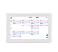 Generic Smart 15.6 Inch Digital Calendar Interactive Touchscreen for Family Organization and Meal Planning for Home Office or Kitchen White (UK Plug)