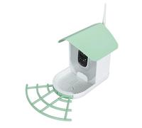 Generic Smart Bird Feeder, Smart Bird Watching Camera AI Identification Species IP65 1080P HD (Green)