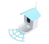 Generic Smart Bird Watching Camera, 1080P HD Low Power Consumption IP65 Smart Bird Maker with Solar Panel for Small Animals (Blue)