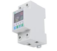 Generic Smart Power Meter, Automatic Reclosing Protector 63A Single Phase LCD Display WiFi Circuit Timer for Voltage Current Protection, Smart Power Meter with APP Remote Control, Easy