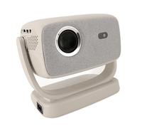 Generic Smart Projector, 220 Inch 180° Rotatable Stand Electronic Focus 70% Zoom Portable Video Projector for TV Stick for HD Multimedia Interface (UK Plug)