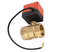 Generic Smart Water Valve, Electric Ball Valve Motorized Ball DC 24V 2 Way 3 Wire DN40 G1-1/2" Brass Motorized Electrical