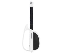 Generic Snarmless Guitar, Stringless Foldable Guitar Authentic Sound Reproduction with Storage Bag for Performances (White)