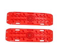 Generic Snow Traction Pads Heavy Duty Auto Traction Mat Unstuck Your Car from Snow Ice Mud and Sand with Storage Bag (Red)