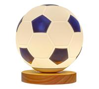 Generic Soccer Night Light - Football Table Lamp | Kids Night Light | LED Table Lamp | Nightstand Desk Light | Multicolor Football for Boys Girls