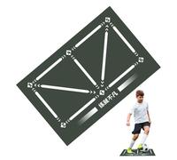 Generic Soccer Practice Mat | Non-slip Silent Footstep Mat, Silent Ball Mastery Trainer 23.62x35.43 Inches For Soccer Practice And Agility Drills