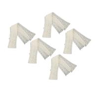 Generic Soft Beige Vintage Lace Ribbon Trim for Sewing Craft and Wedding Decor, 5 Rolls 2 Yard Each