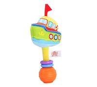 Generic Soft Cloth Baby Rattle Toy with Gentle Sound, Baby's Recognition, Submarine, Car, Handbell for Auditory Development, Suitable for Infants, Washable (#1)