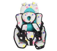 Generic Soft Comfortable Toddler Car Insert Portable Adjustable Infant Baby Stroller Cushion, Premium Polyester Material, Suitable for Car and Baby Chair (Green)