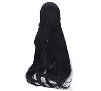 Generic Soft Doll Hair, Doll Long Wig, Trimmable, Beautiful High Simulation, Head Circumference 21-24cm (Black)