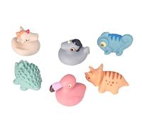 Generic Soft Educational Animal Building Blocks for Babies to Chew, Stack, Improve Skills, for Babies Bath Play, Plastic