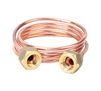 Generic Soft Flexible Copper Capillary Tubing 2.8mm G1/4" Durable Refrigeration Parts for Refrigerator and Air Conditioning Units (900mm)