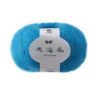 Generic Soft Mohair Knitting Yarn for Scarves Crafts - Premium DIY Crochet Wool Hand Knitting Accessories for Beginners, Baby Alpaca Blend, Gift for Knitters, 12 Colours (K)