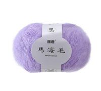 Generic Soft Mohair Knitting Yarn for Scarves Crafts - Premium DIY Crochet Wool Hand Knitting Accessories for Beginners, Baby Alpaca Blend, Gift for Knitters, 12 Colours (B)