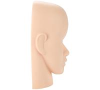 Generic Soft Silicone Headform Mannequin for Eyelash and Makeup Practice, Reusable Massage Training Tool for Beauty Schools and Cosmetology Enthusiasts