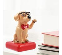 Generic Solar Car Decor Swinging Dog Funny Eco-Friendly Energy-Saving Propylene Table Ornament for Home Office Car Accessories 6x7x10cm (golden retriever)