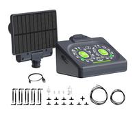 Generic Solar Drip Irrigation System for 15 Pots Compact Dual-Powered Automatic Plant Waterer for Garden Greenhouse Balcony