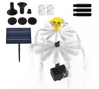 Generic Solar Fountain Pump, DIY Solar Water Pump Kit with 6 Nozzles,3-Tier Decorative Solar Water Fountain Pump, Solar Powered Water Fountain Pump for Bird Bath, Ponds, Garden, Fish Tank