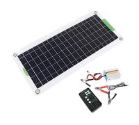 Generic Solar Inverter Kit Monocrystalline Silicon Solar Panel Kit 220W Inverter DC12V to AC220V 30W Portable System with Controller for Camping Hiking Travel