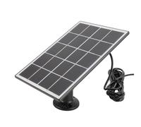 Generic Solar Panel Charger, 3W 5V Energy Save Versatile Safety Camera High Efficiency Monocrystalline Solar Panel Charger for External Camera (Black)